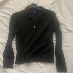 Women's Irideon Riding Shirt Black Zip-Up Top